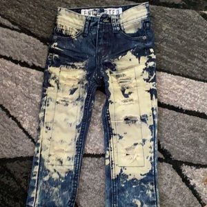 Distressed jeans